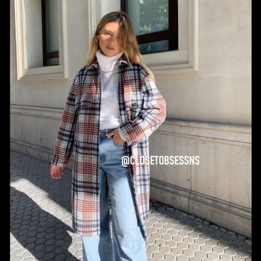 ZARA Long Jacket with Pockets - Picture 11 of 16
